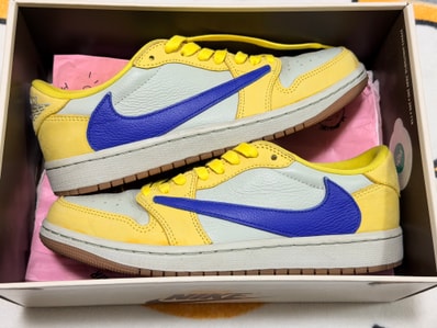 Travis Scott × Nike Women's Air Jordan 1 Retro Low OG "Canary"