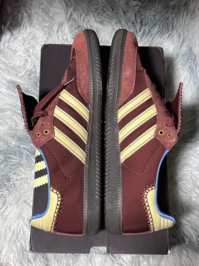 Wales Bonner × adidas Samba Nylon Low "Fox Brown/Sandy Beige/Lucky Blue"