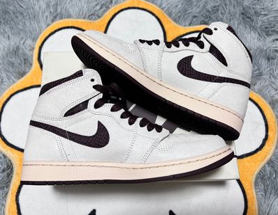 A Ma Maniere × Nike Air Jordan 1 Retro High OG "Sail and Burgundy"