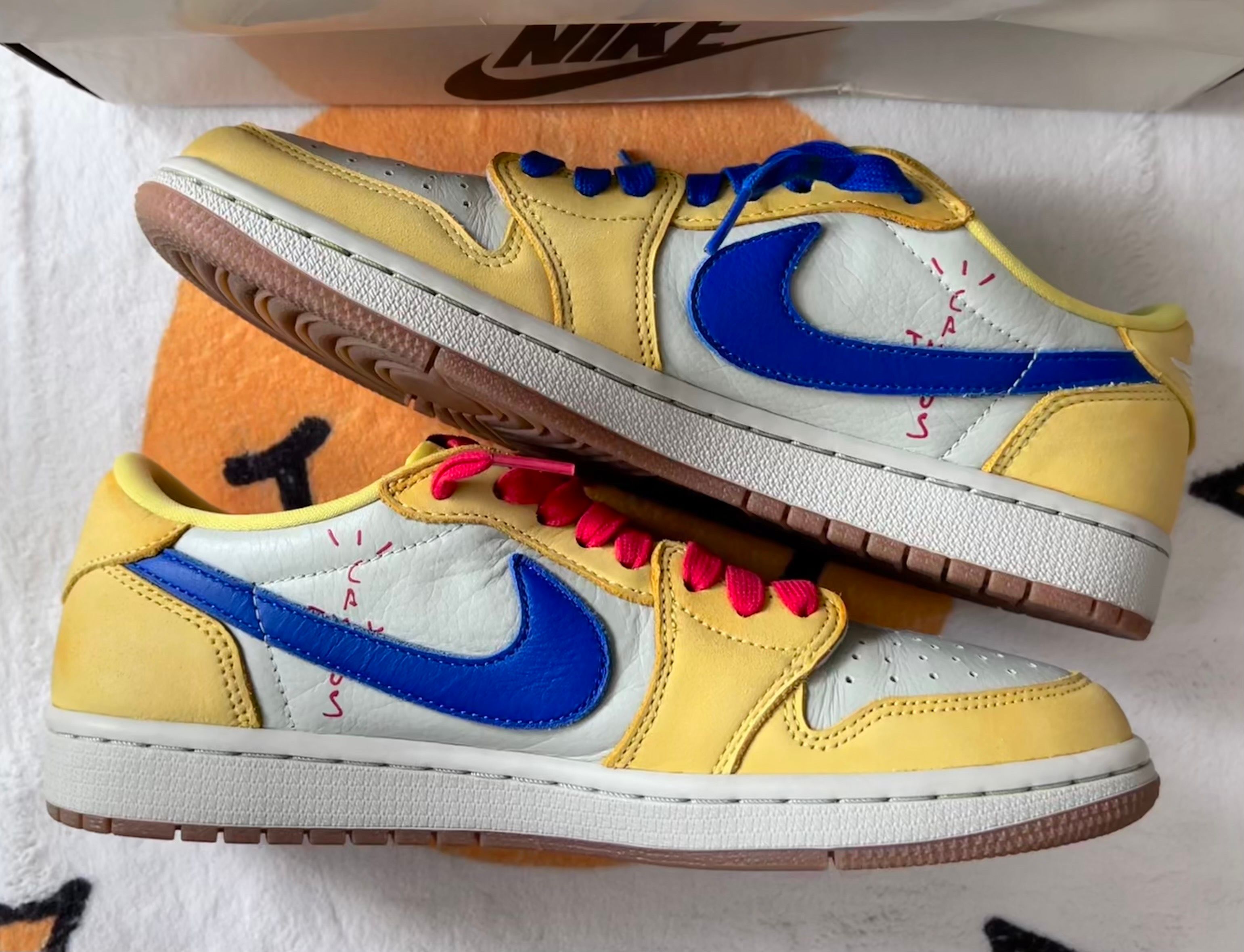 Travis Scott × Nike Women's Air Jordan 1 Retro Low OG "Canary"