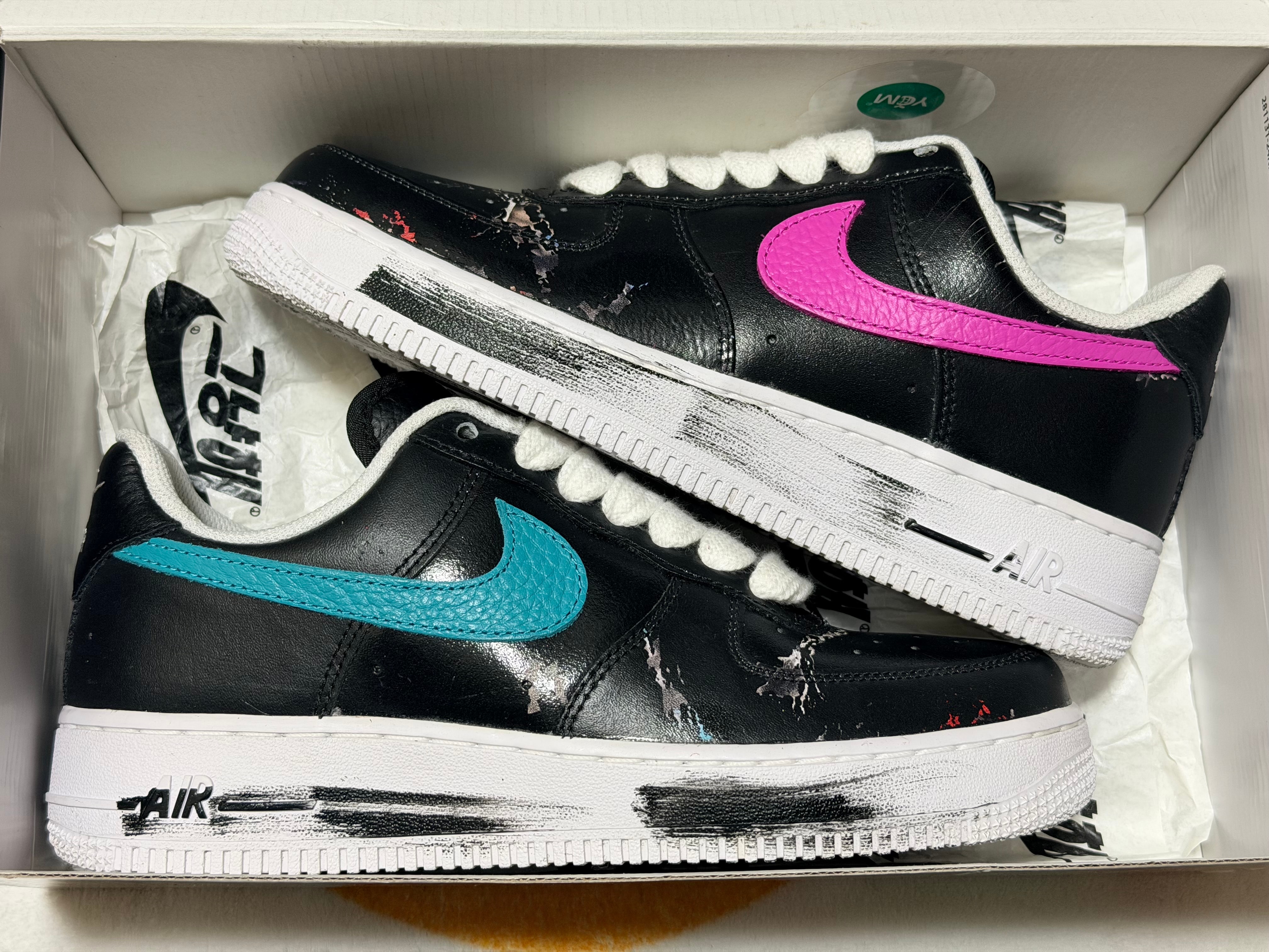 PEACEMINUSONE × Nike Air Force 1 Low '07 Para-Noise 3.0 "Black and Multi-Color" / G-DRAGON