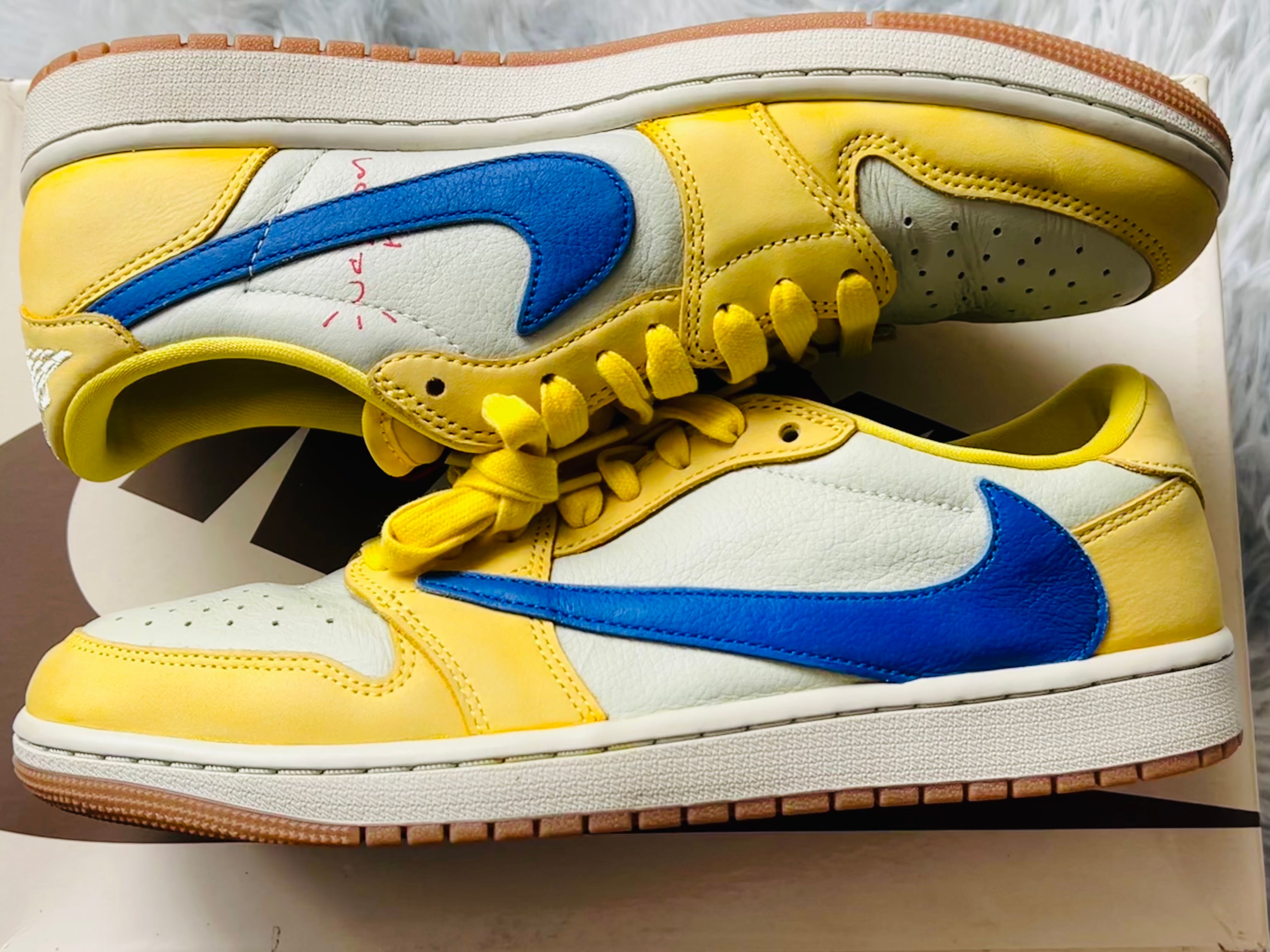 Travis Scott × Nike Women's Air Jordan 1 Retro Low OG "Canary"