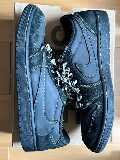 Travis Scott × Nike Air Jordan 1 Low OG SP "Black Phantom"
