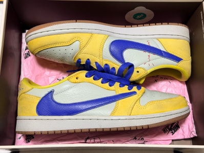 Travis Scott × Nike Women's Air Jordan 1 Retro Low OG "Canary"