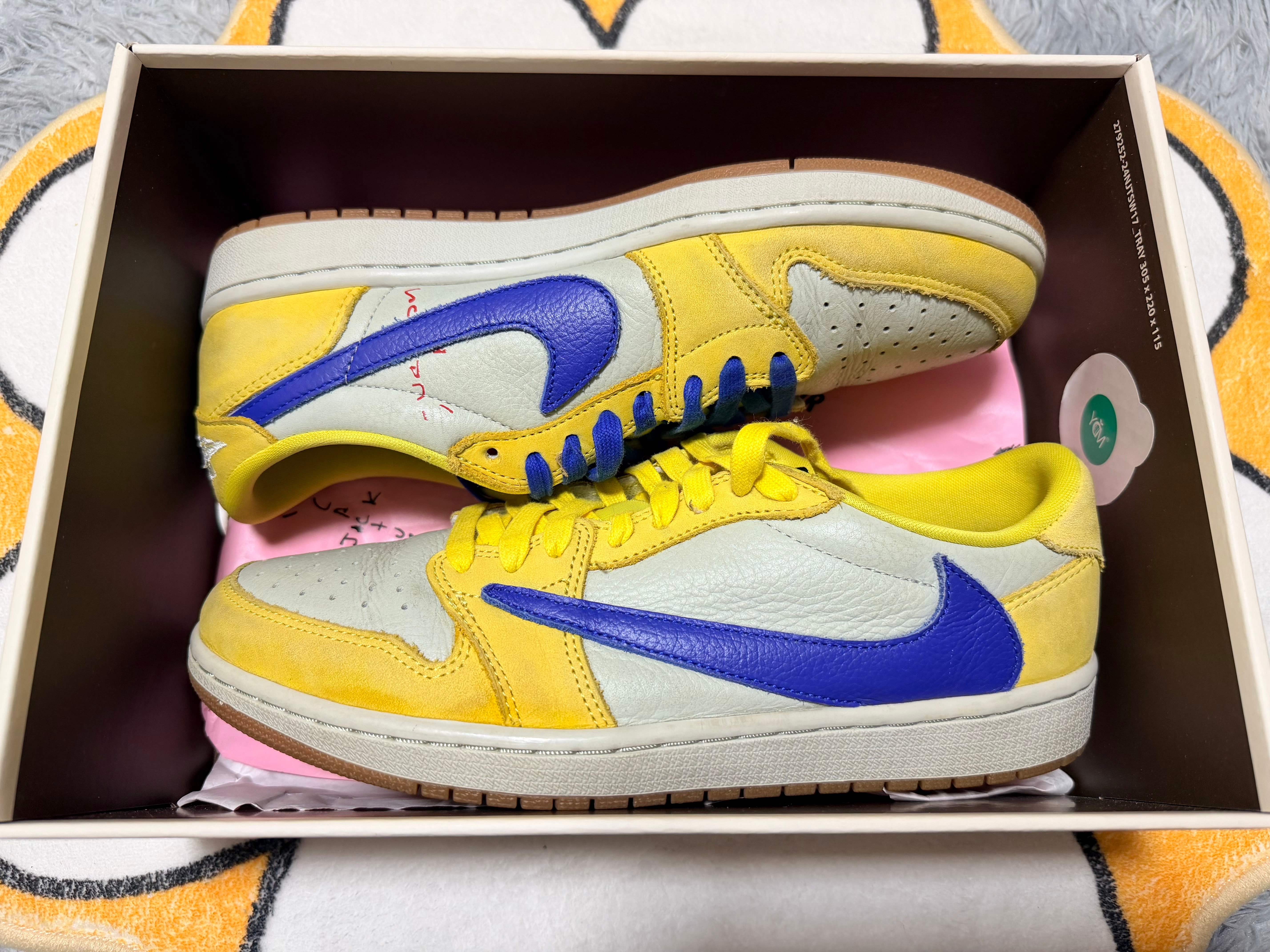 Travis Scott × Nike Women's Air Jordan 1 Retro Low OG "Canary"