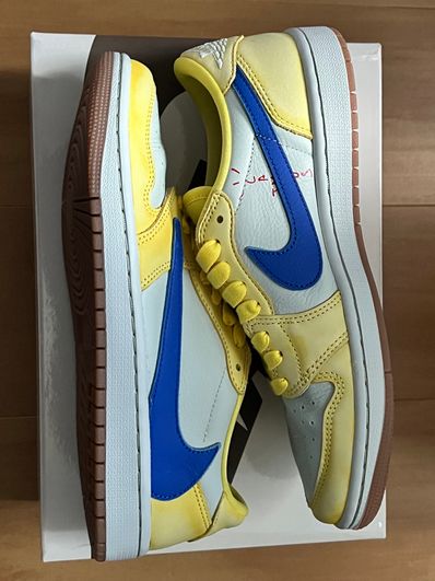 Travis Scott × Nike Women's Air Jordan 1 Retro Low OG "Canary"