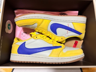 Travis Scott × Nike Women's Air Jordan 1 Retro Low OG "Canary"