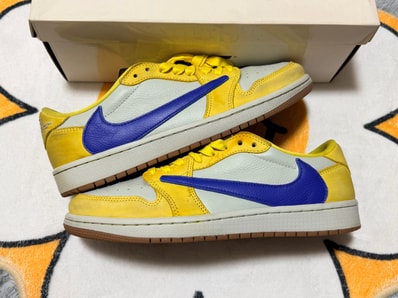 Travis Scott × Nike Women's Air Jordan 1 Retro Low OG "Canary"