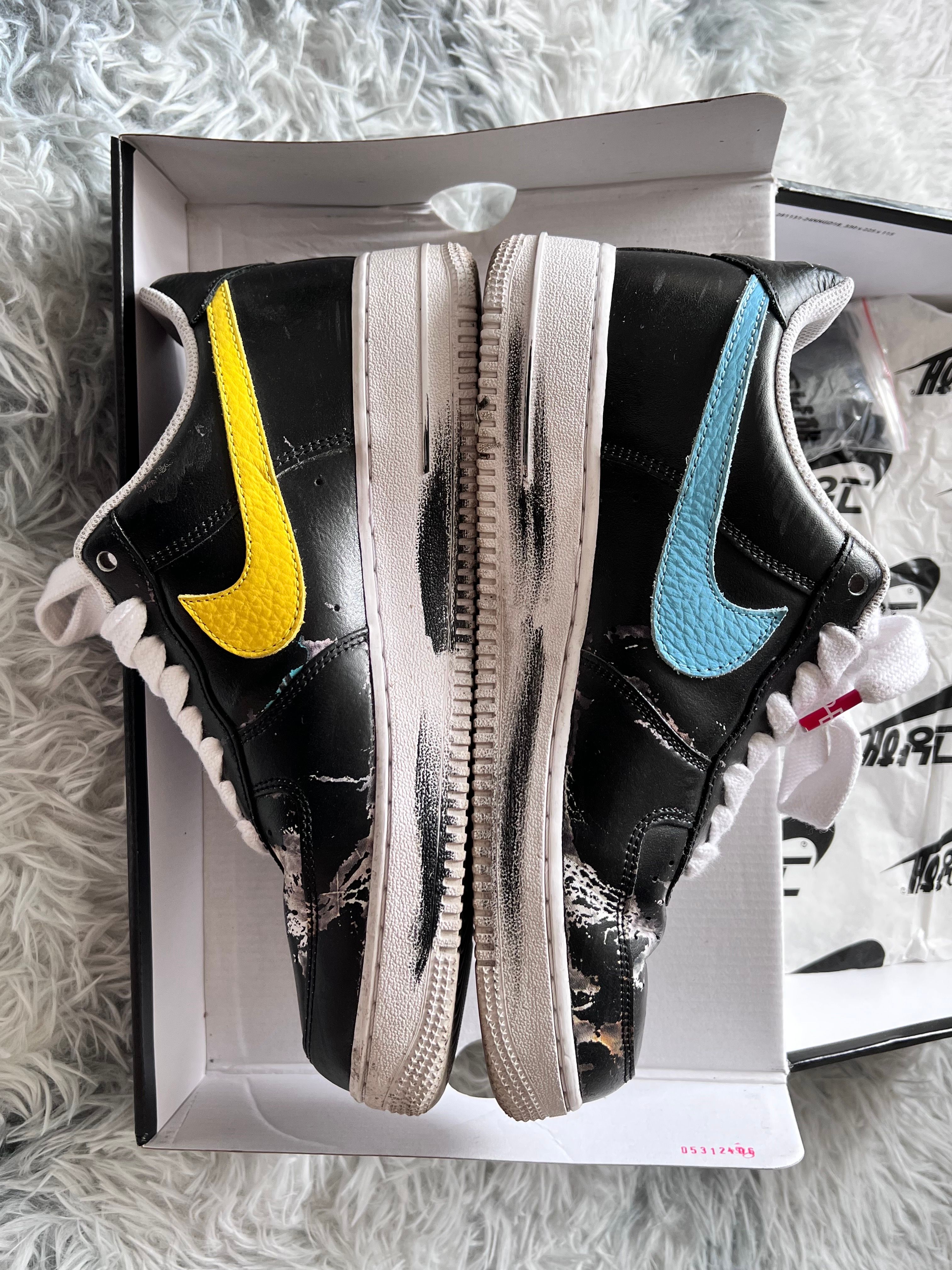 PEACEMINUSONE × Nike Air Force 1 Low '07 Para-Noise 3.0 "Black and Multi-Color" / G-DRAGON