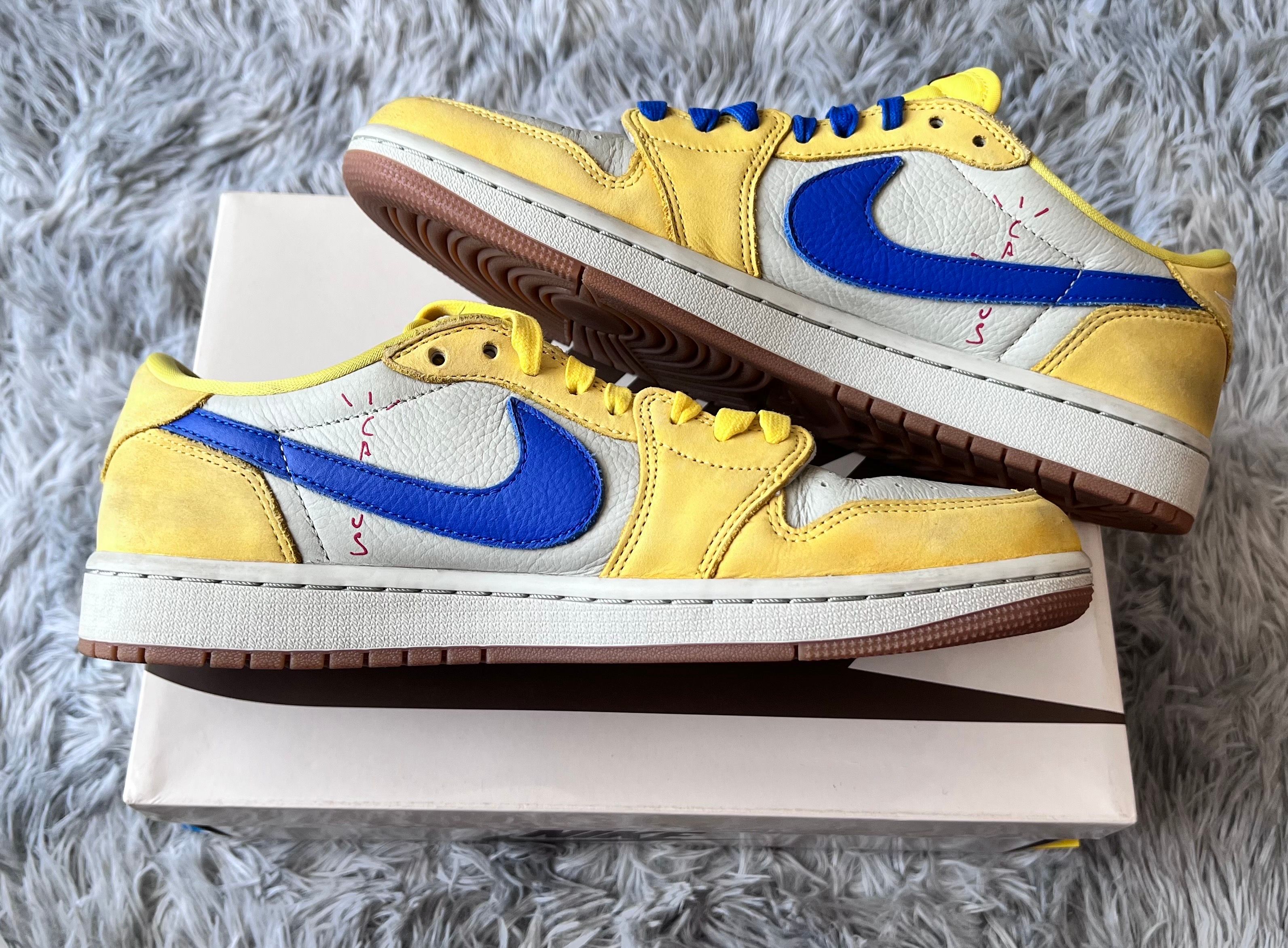 Travis Scott × Nike Women's Air Jordan 1 Retro Low OG "Canary"