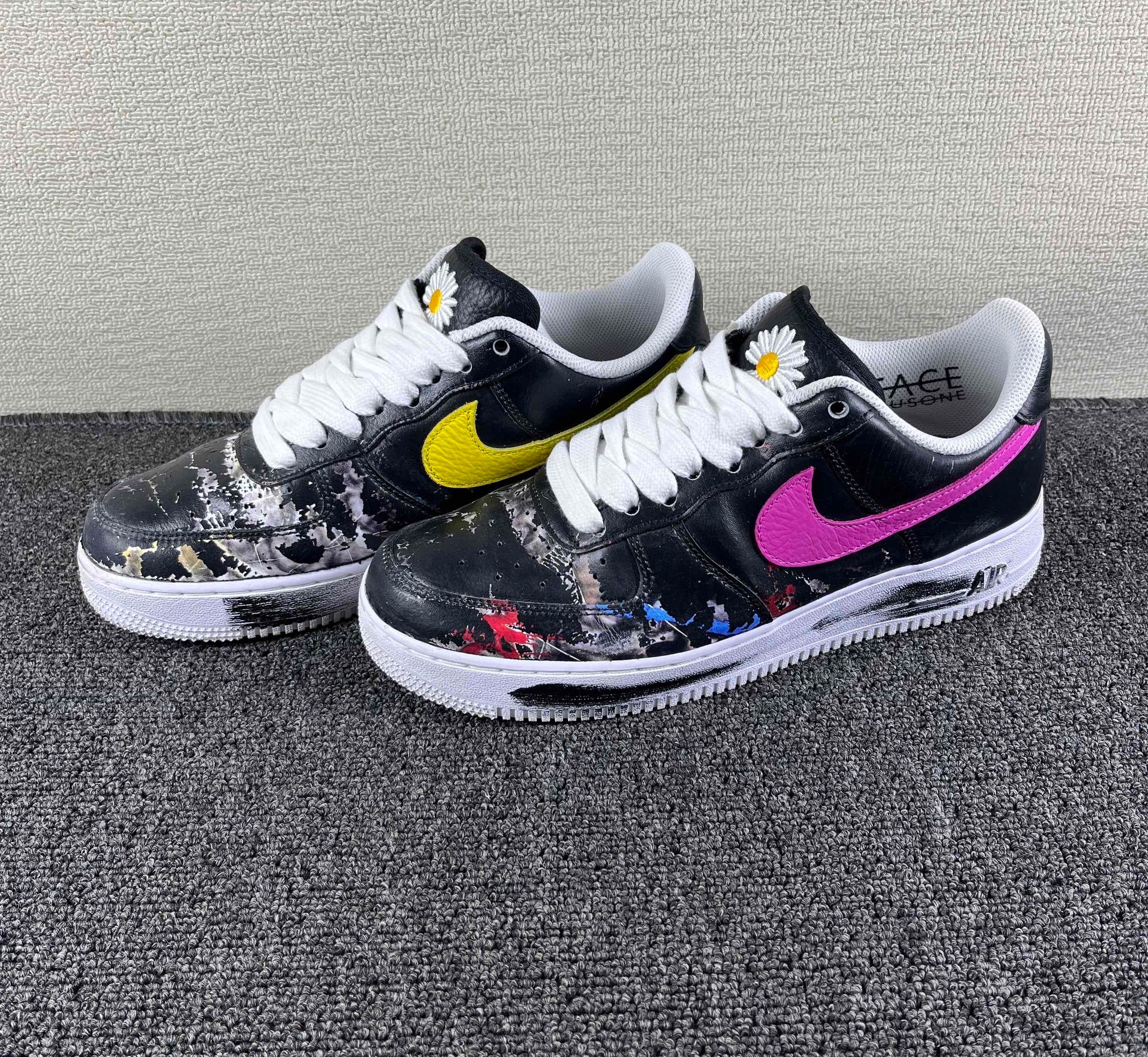 PEACEMINUSONE × Nike Air Force 1 Low '07 Para-Noise 3.0 "Black and Multi-Color" / G-DRAGON