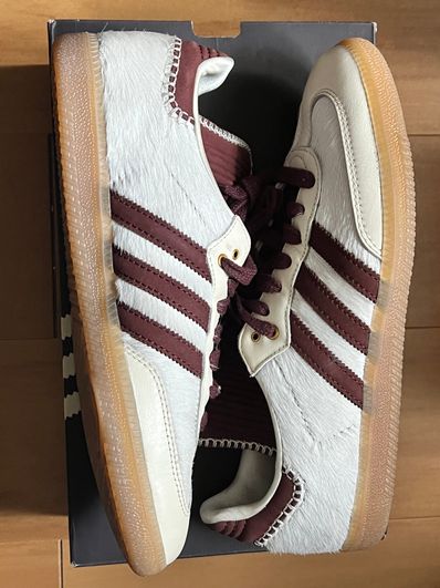 Wales Bonner × adidas Samba Pony Tonal Low "Cream White/Mystery Brown"