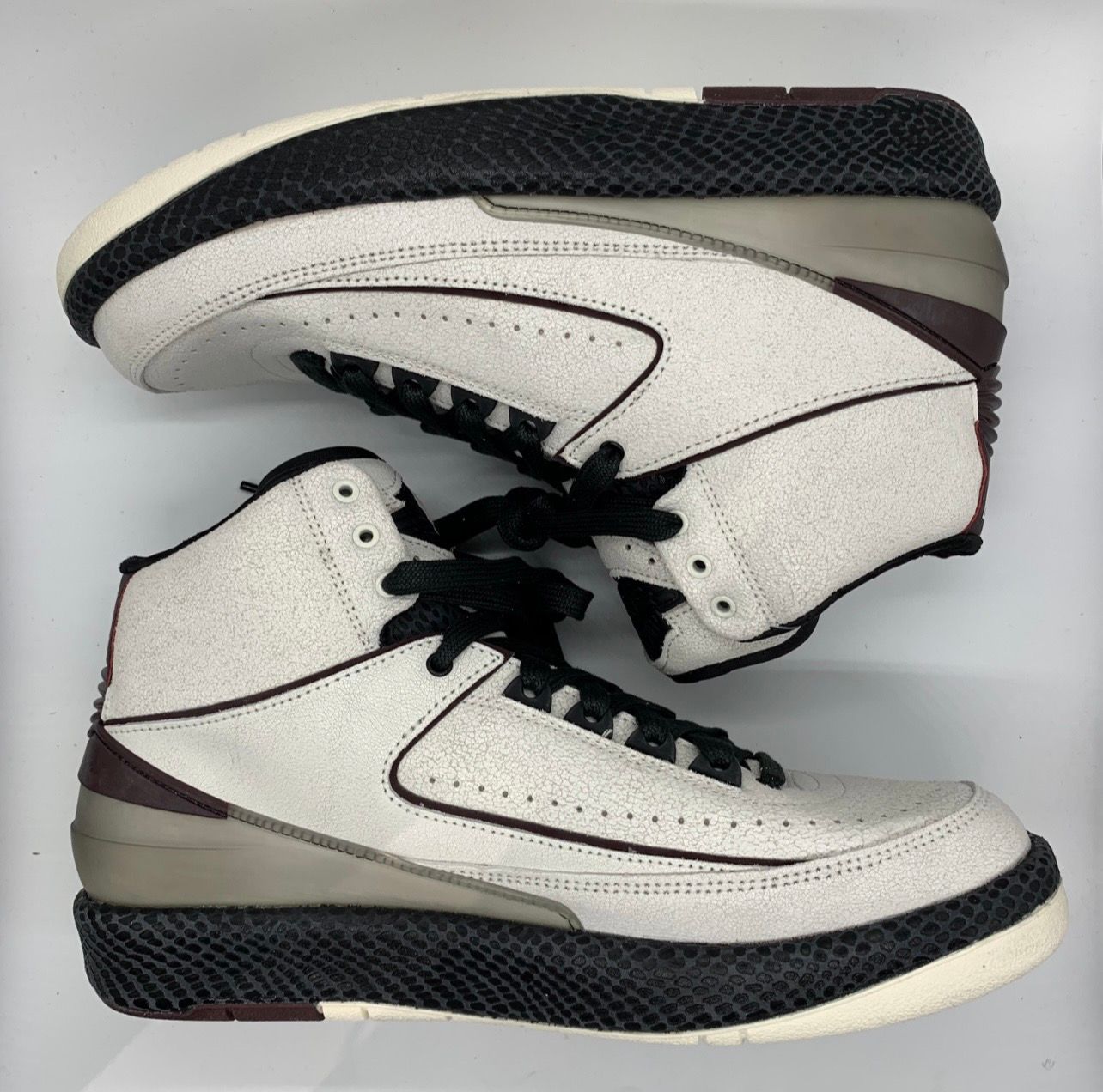 A Ma Maniere × Nike Air Jordan 2 "Airness/Sail and Burgundy"