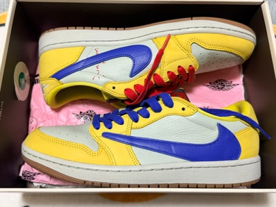 Travis Scott × Nike Women's Air Jordan 1 Retro Low OG "Canary"
