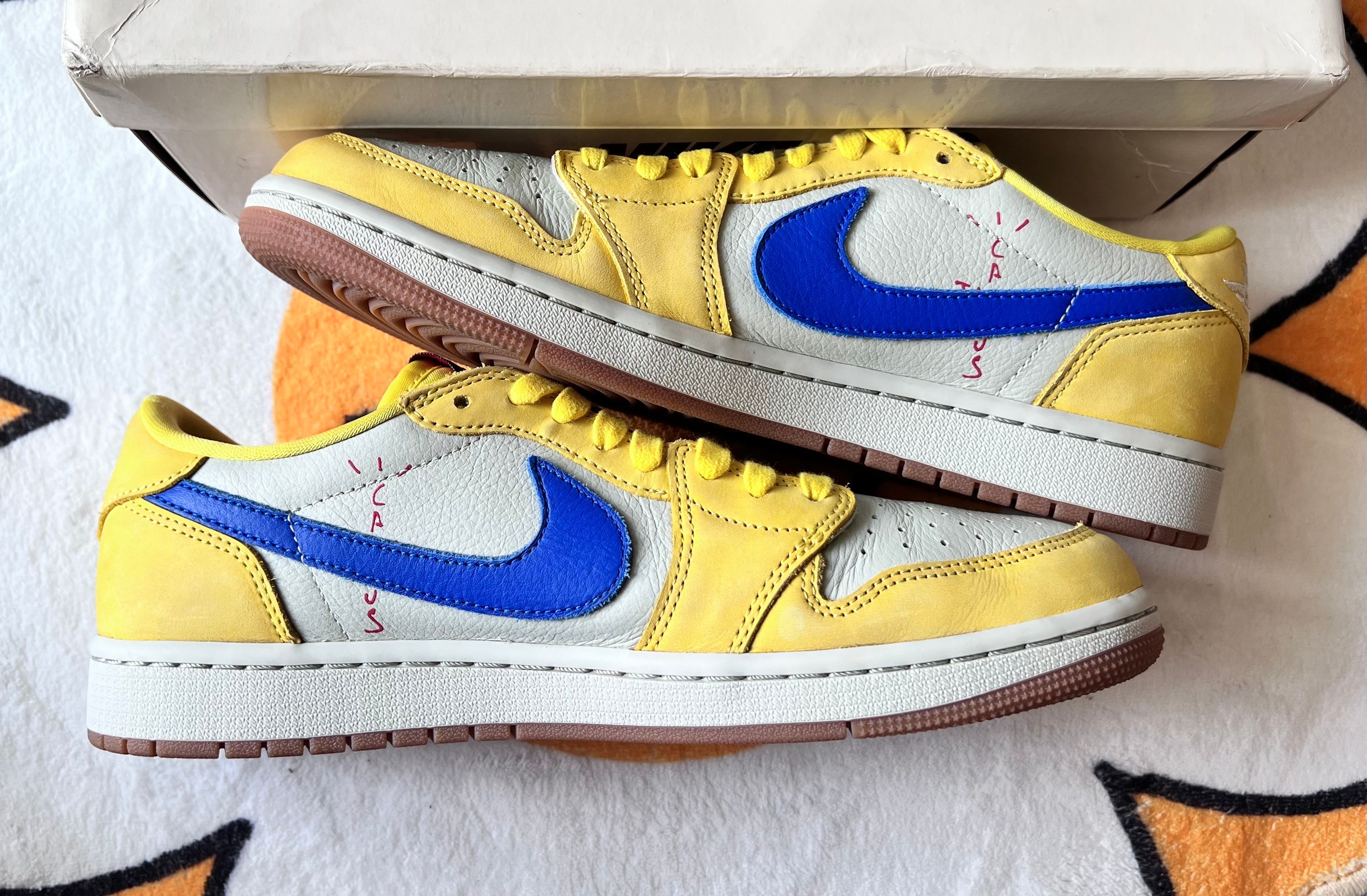 Travis Scott × Nike Women's Air Jordan 1 Retro Low OG "Canary"