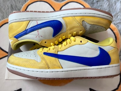 Travis Scott × Nike Women's Air Jordan 1 Retro Low OG "Canary"