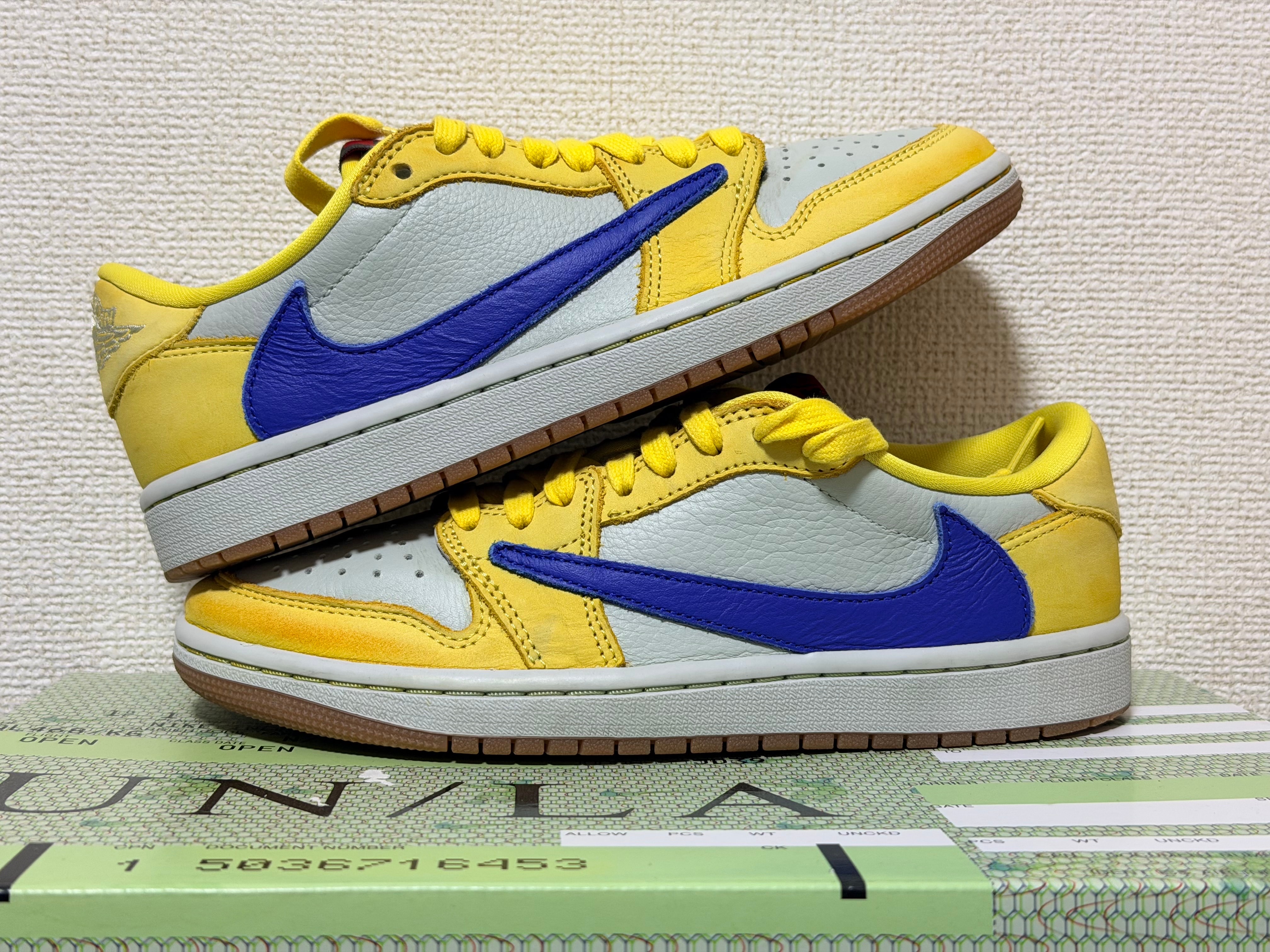 Travis Scott × Nike Women's Air Jordan 1 Retro Low OG "Canary"