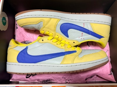 Travis Scott × Nike Women's Air Jordan 1 Retro Low OG "Canary"