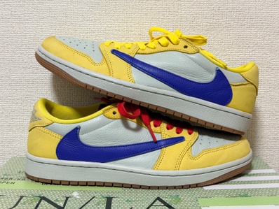 Travis Scott × Nike Women's Air Jordan 1 Retro Low OG "Canary"