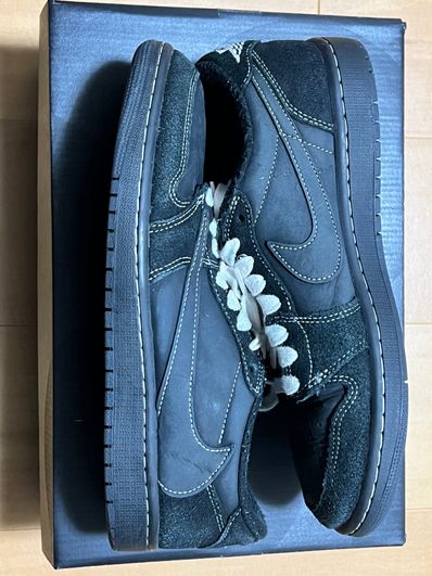 Travis Scott × Nike Air Jordan 1 Low OG SP "Black Phantom"
