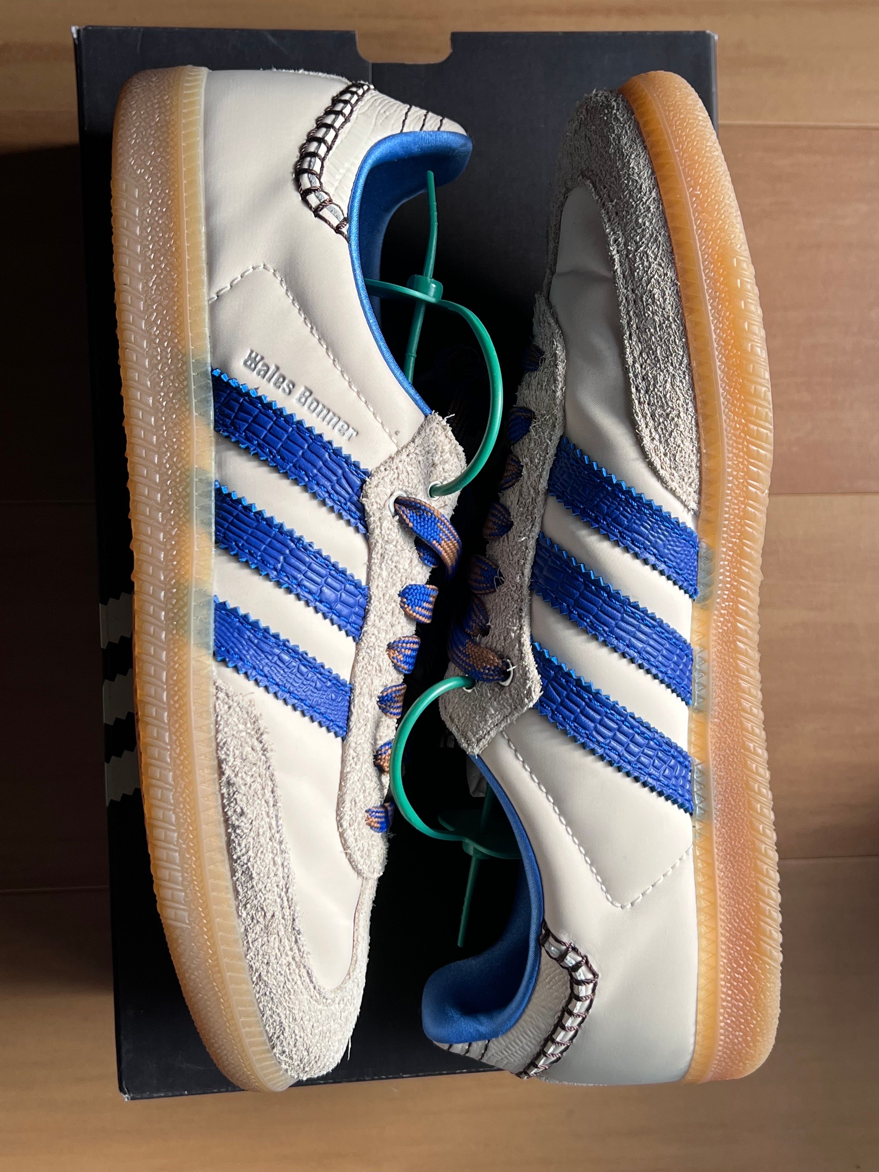 Wales Bonner × adidas Nylon Samba "Wonder Clay/Team Royal Blue/Wonder White"
