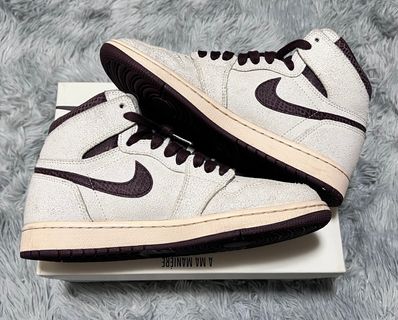 A Ma Maniere × Nike Air Jordan 1 Retro High OG "Sail and Burgundy"
