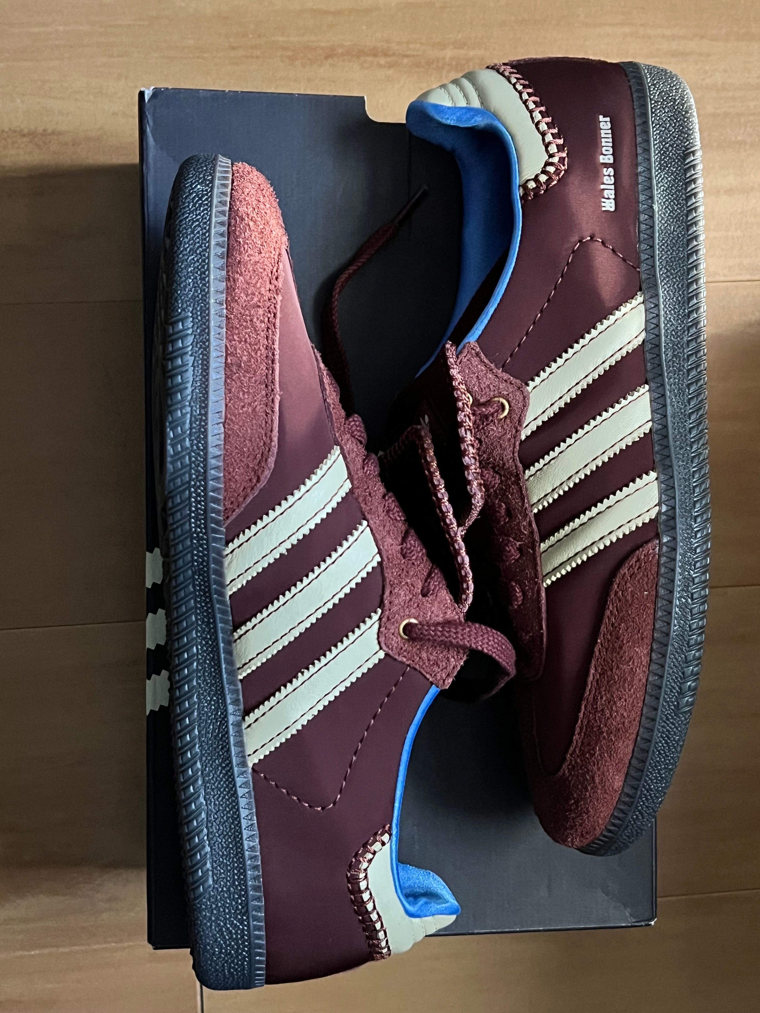 Wales Bonner × adidas Samba Nylon Low "Fox Brown/Sandy Beige/Lucky Blue"