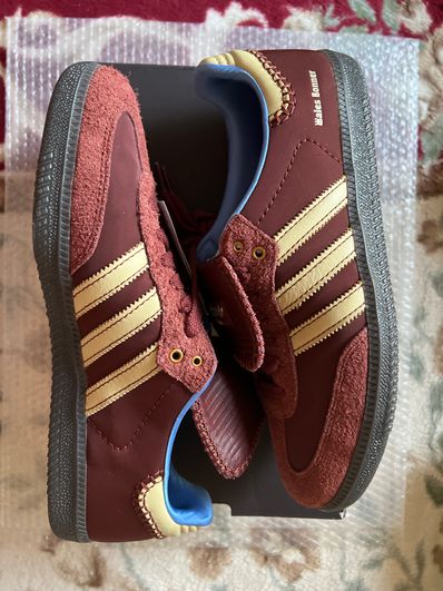 Wales Bonner × adidas Samba Nylon Low "Fox Brown/Sandy Beige/Lucky Blue"