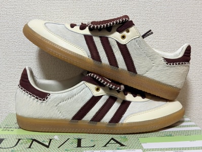 Wales Bonner × adidas Samba Pony Tonal Low "Cream White/Mystery Brown"