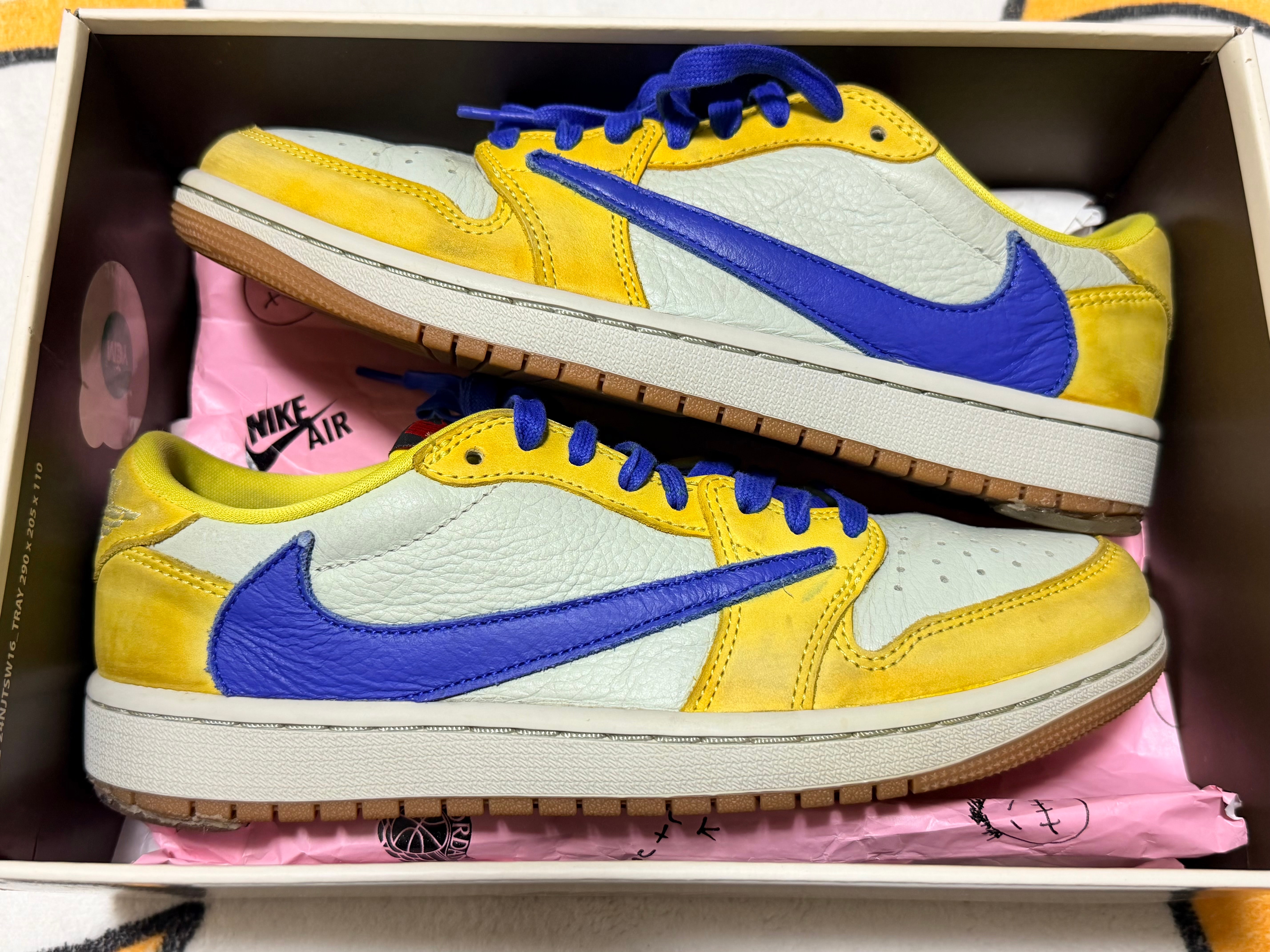 Travis Scott × Nike Women's Air Jordan 1 Retro Low OG "Canary"