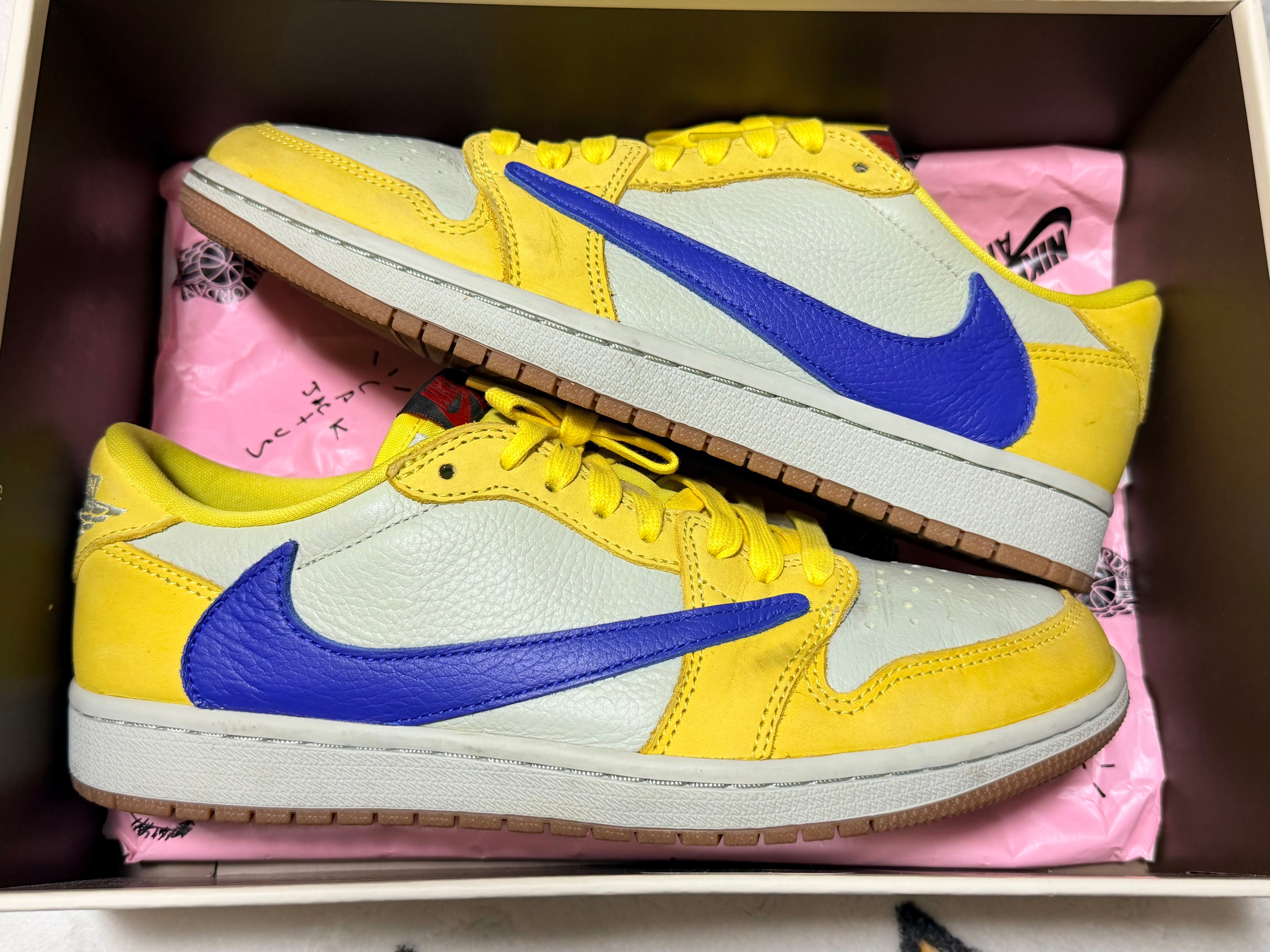 Travis Scott × Nike Women's Air Jordan 1 Retro Low OG "Canary"
