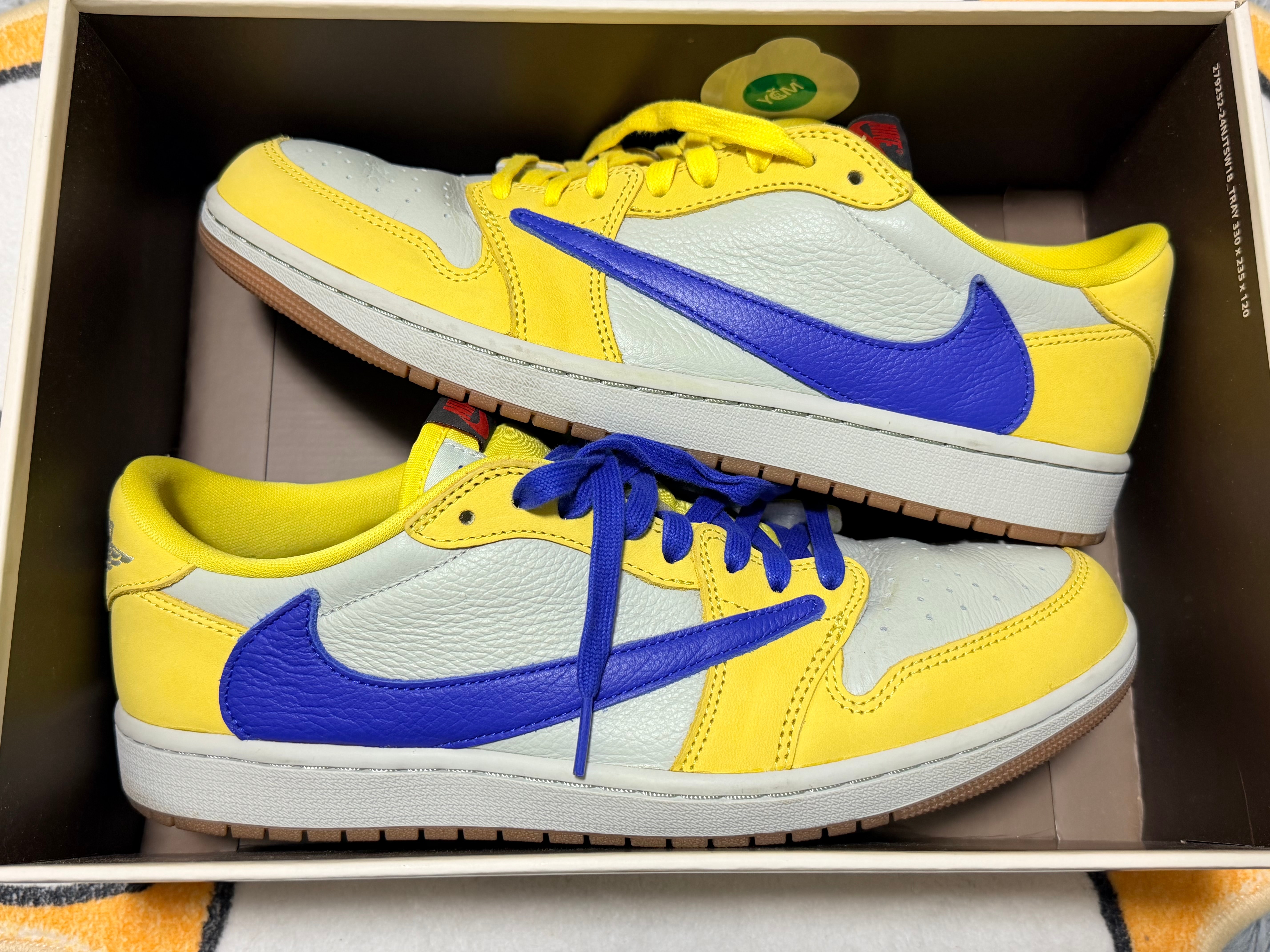 Travis Scott × Nike Women's Air Jordan 1 Retro Low OG "Canary"