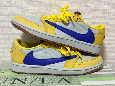 Travis Scott × Nike Women's Air Jordan 1 Retro Low OG "Canary"