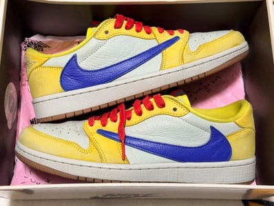 Travis Scott × Nike Women's Air Jordan 1 Retro Low OG "Canary"