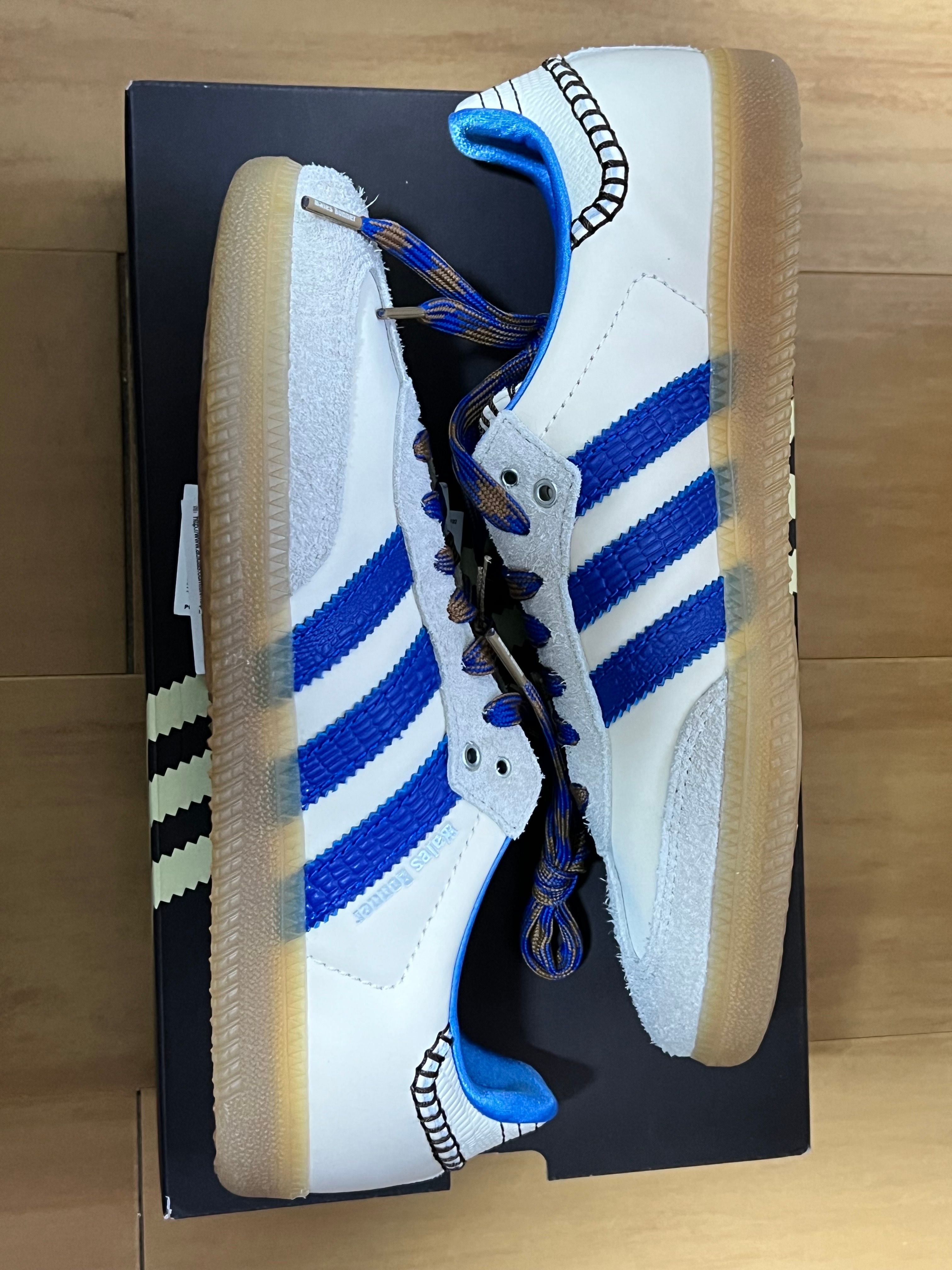 Wales Bonner × adidas Nylon Samba "Wonder Clay/Team Royal Blue/Wonder White"