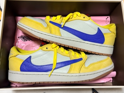 Travis Scott × Nike Women's Air Jordan 1 Retro Low OG "Canary"