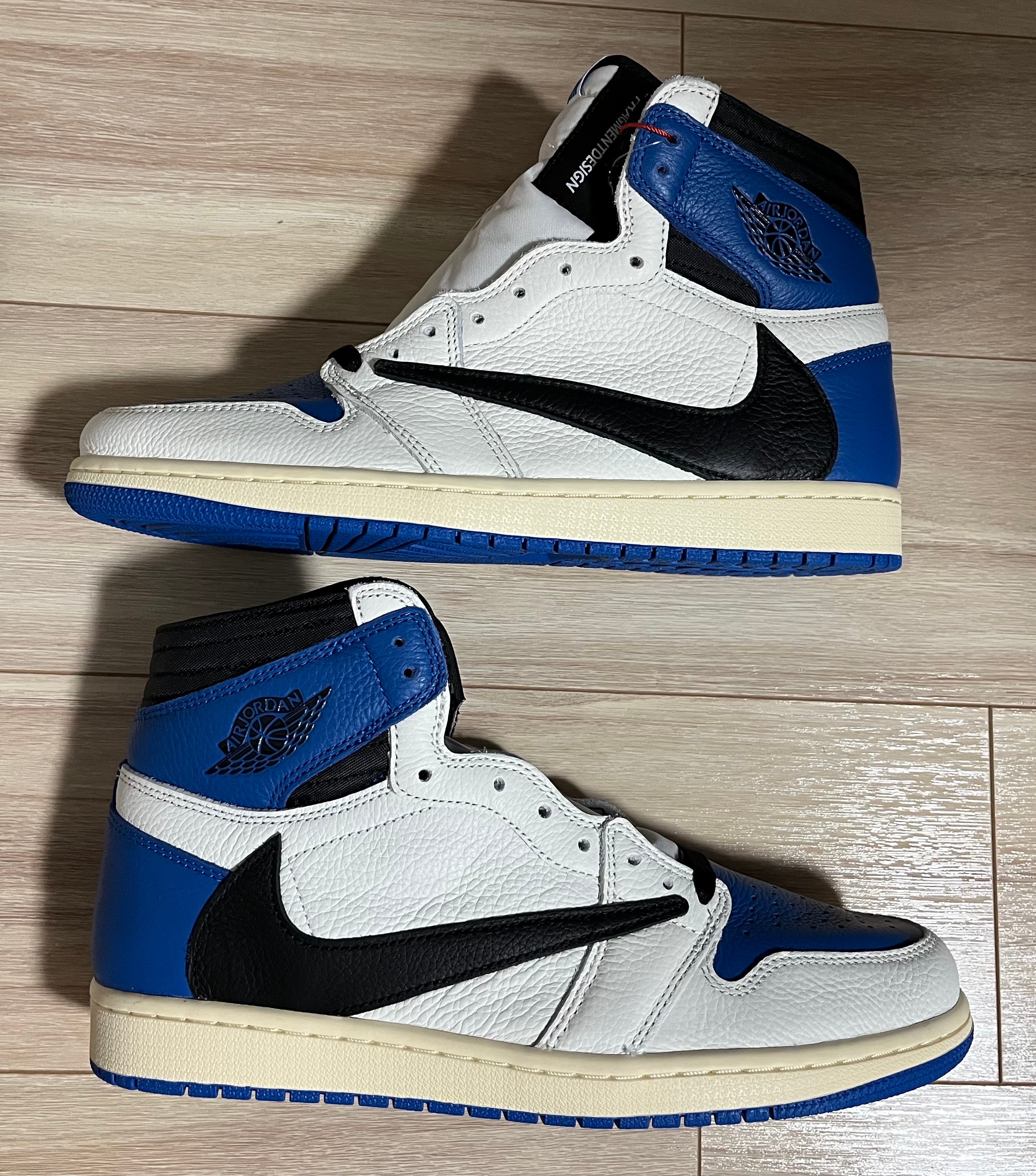 Travis Scott × fragment design × Nike Air Jordan 1 Retro High OG SP "Military Blue"