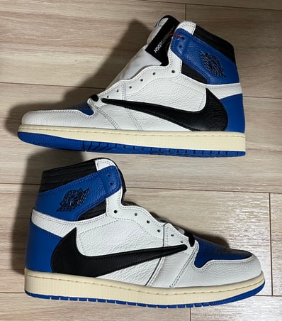 Travis Scott × fragment design × Nike Air Jordan 1 Retro High OG SP "Military Blue"