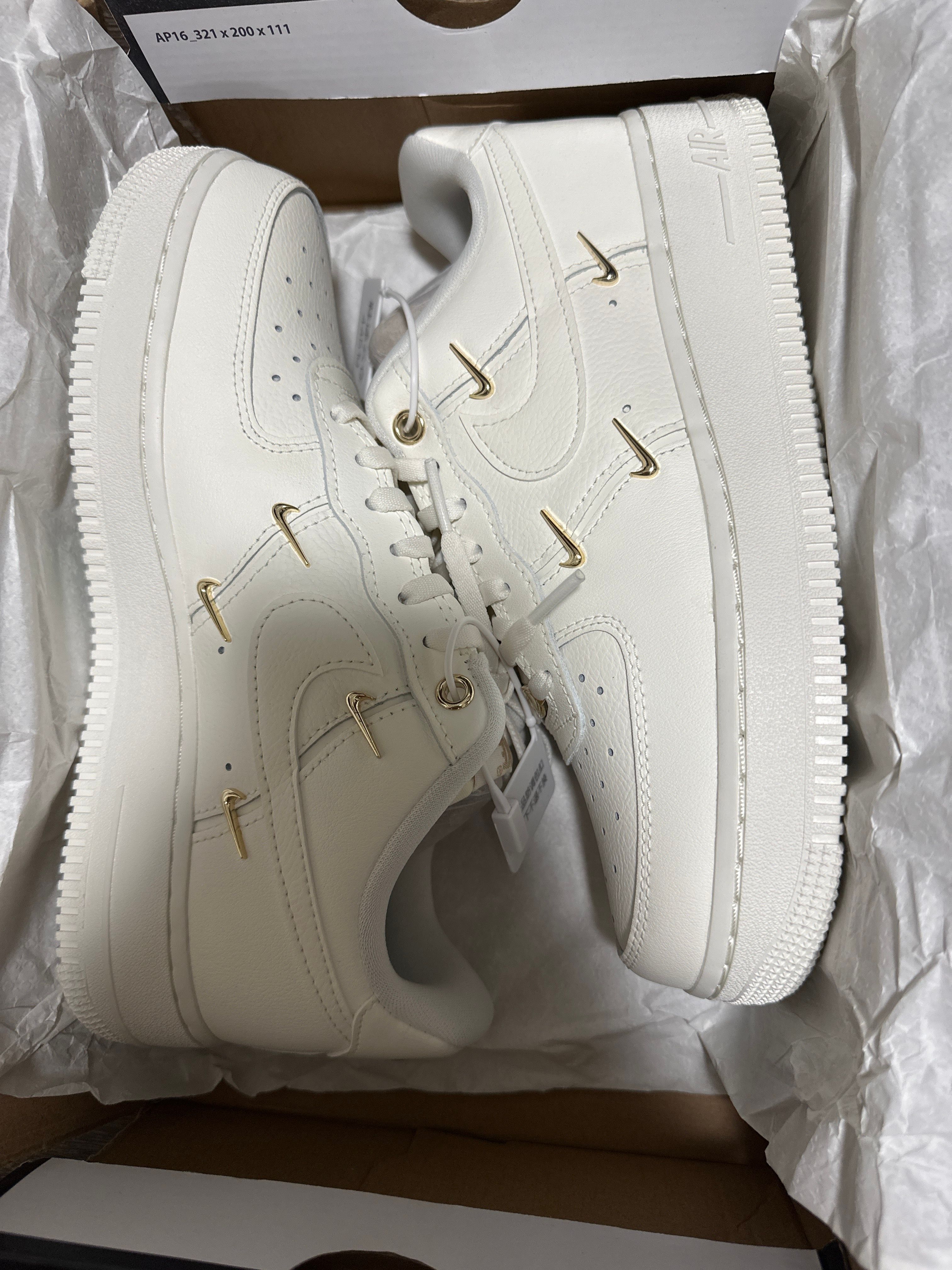 Nike Women's Air Force 1 '07 LX "Sail/Metallic Gold"
