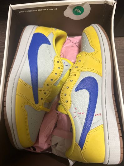 Travis Scott × Nike Women's Air Jordan 1 Retro Low OG "Canary"