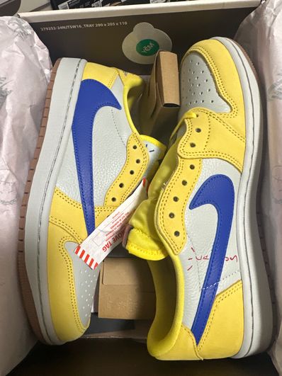 Travis Scott × Nike Women's Air Jordan 1 Retro Low OG "Canary"