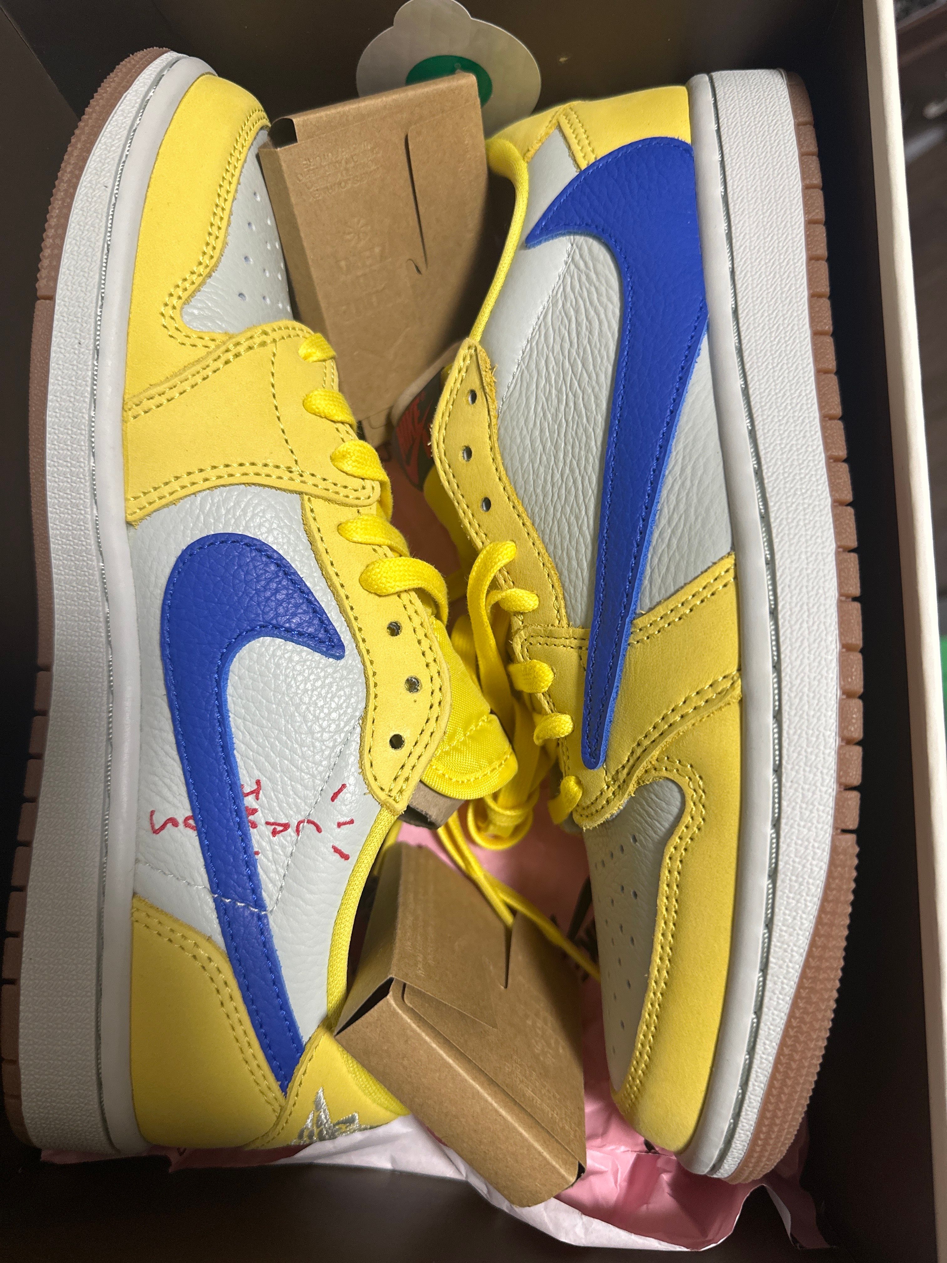 Travis Scott × Nike Women's Air Jordan 1 Retro Low OG "Canary"