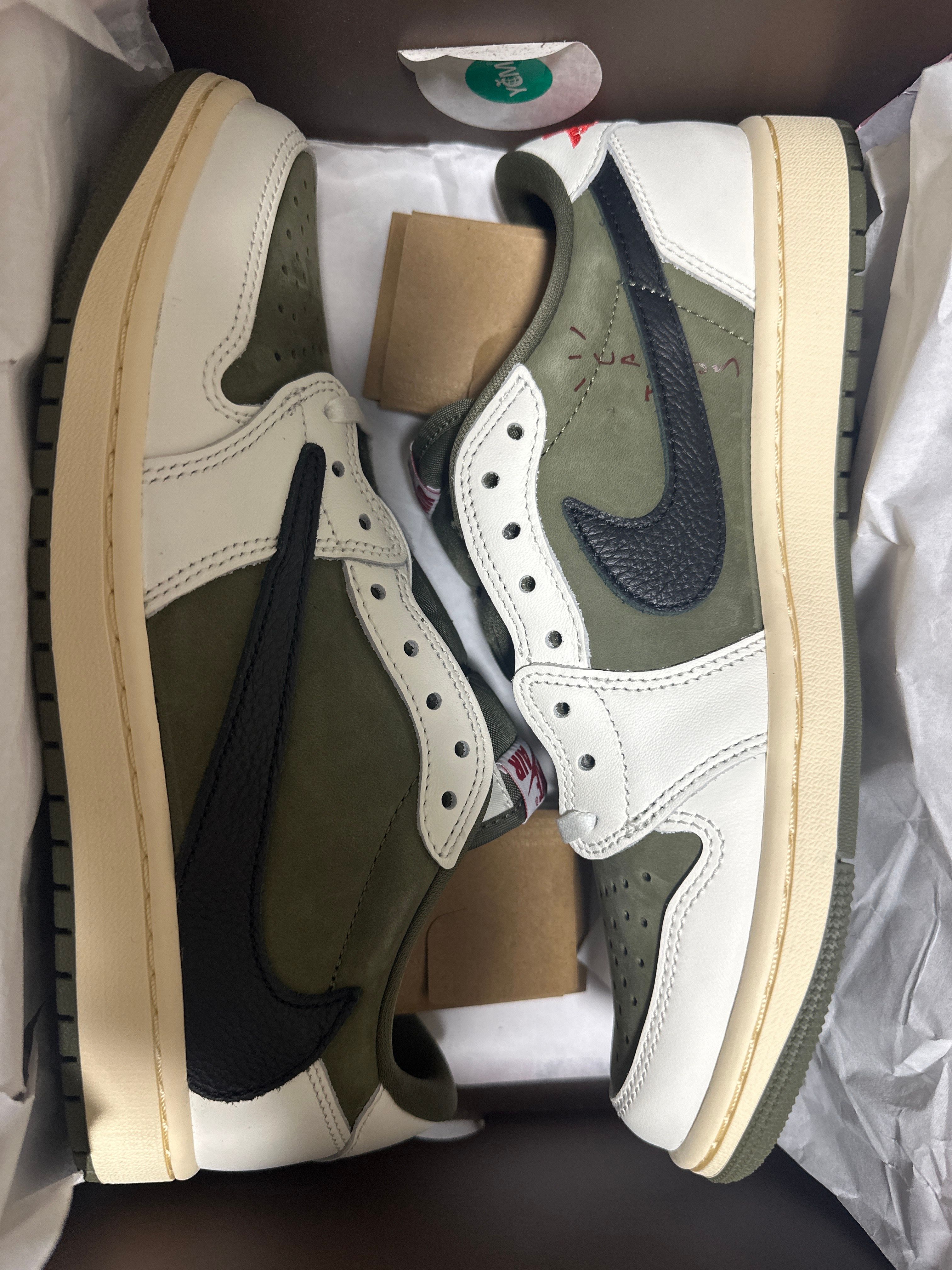 Travis Scott × Nike Air Jordan 1 Low OG SP "Reverse Olive"