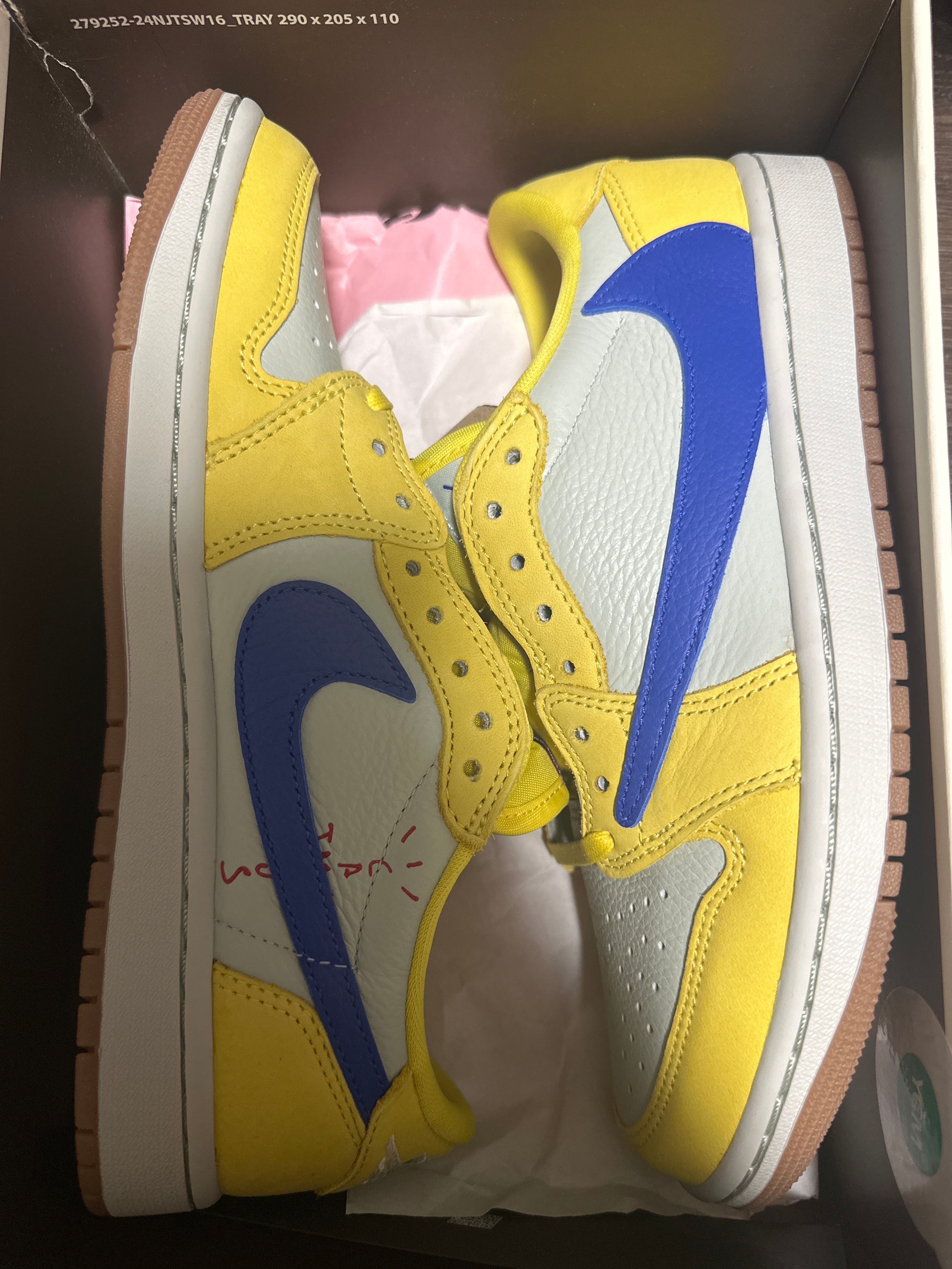 Travis Scott × Nike Women's Air Jordan 1 Retro Low OG "Canary"