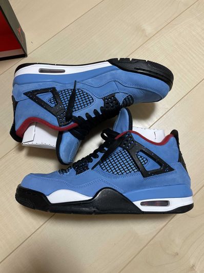 Travis Scott × Nike Air Jordan 4 Retro Cactus Jack "University Blue"