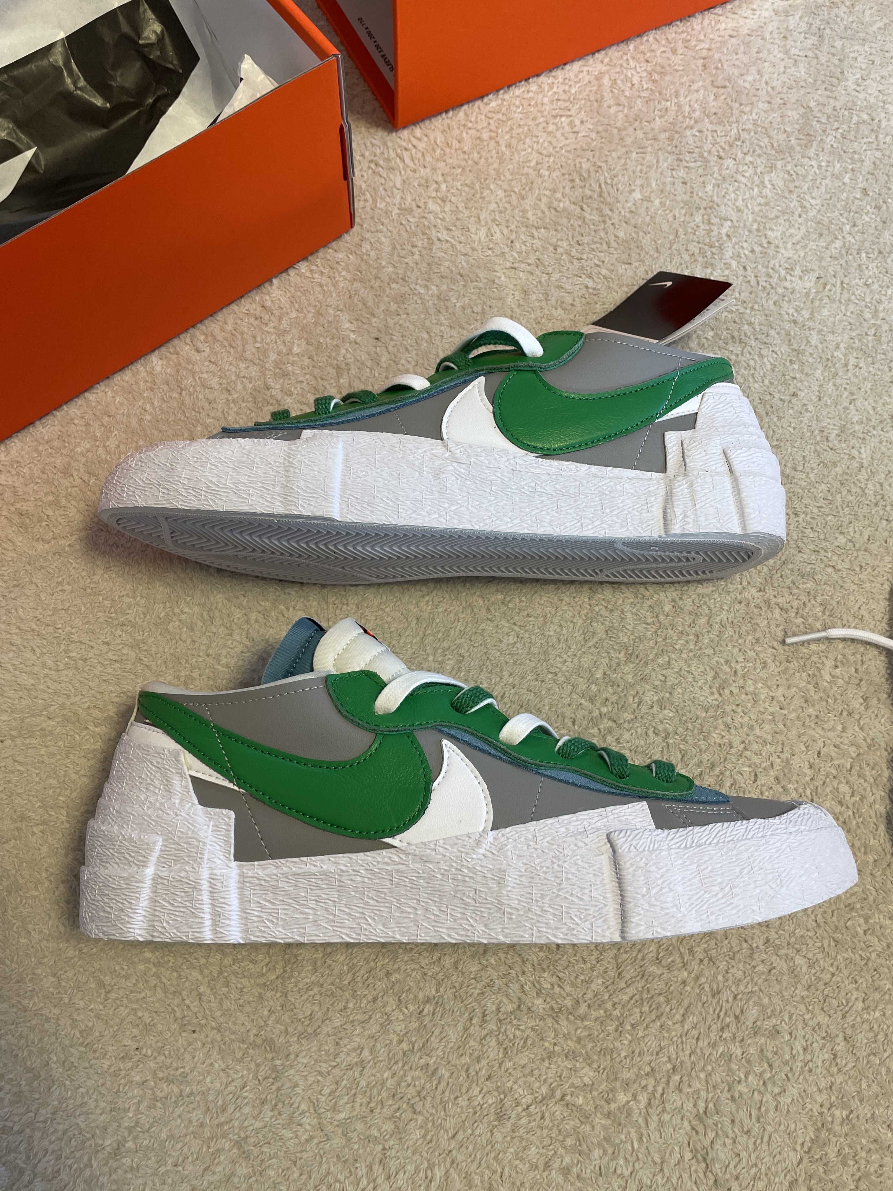sacai × Nike Blazer Low "Classic Green"