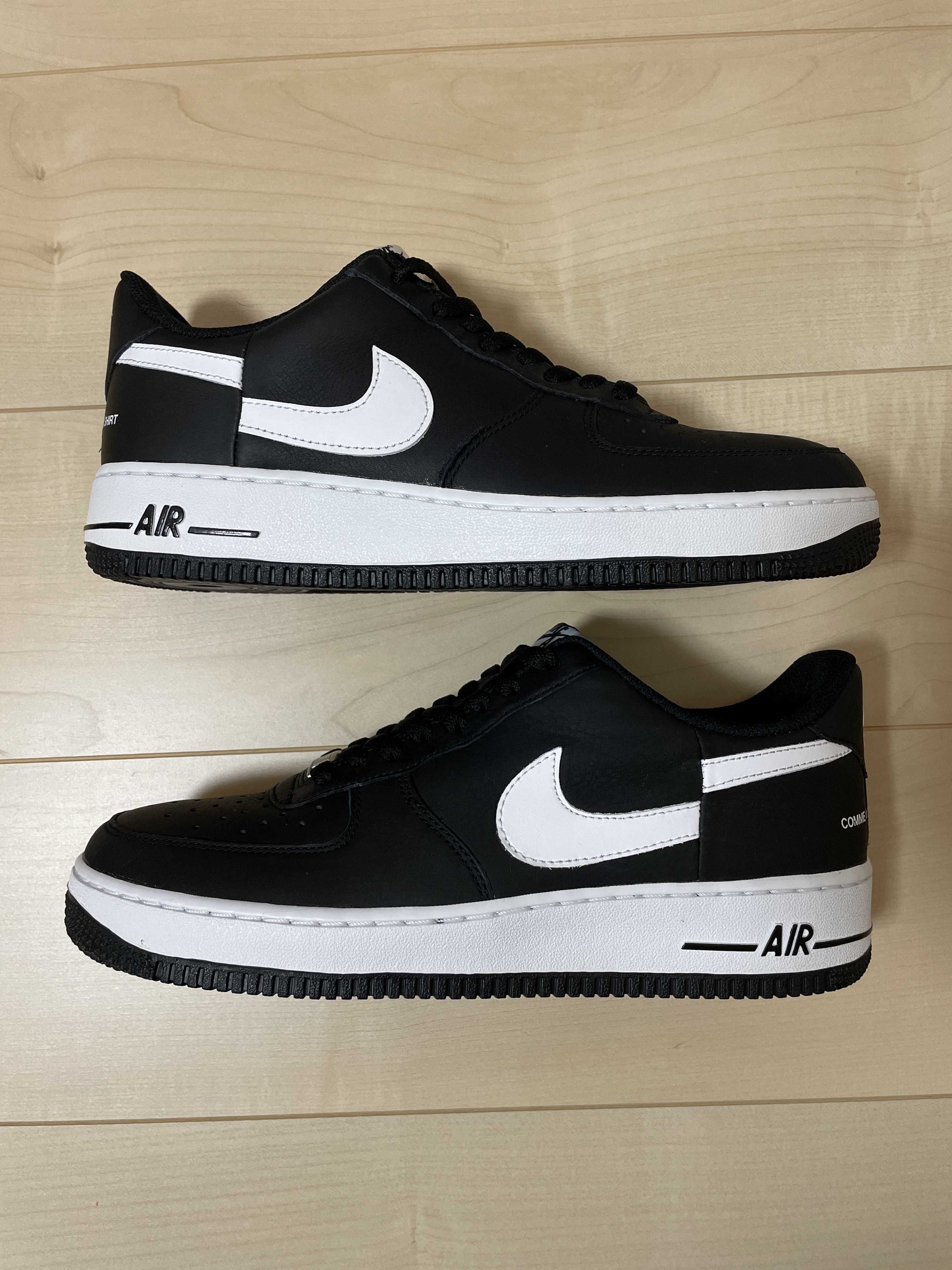 Supreme × COMME des GARCONS SHIRT × Nike Air Force 1 Low "Black/White" (2018)