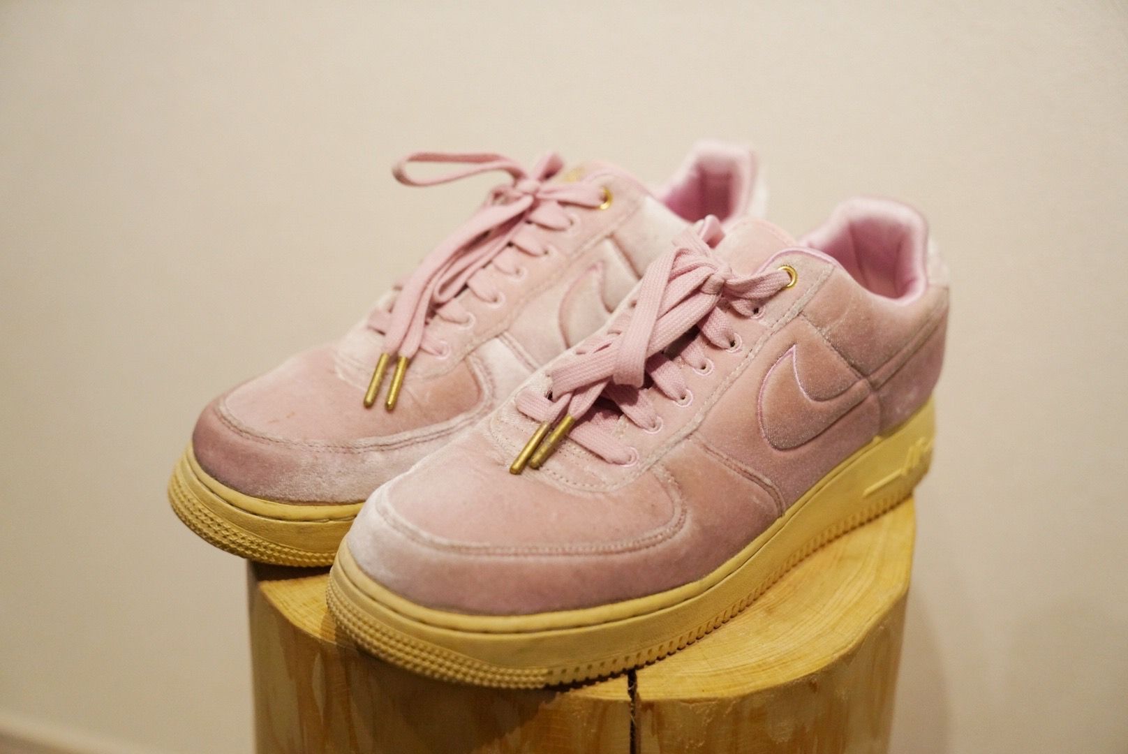 NIKE AIR FORCE 1 LOW PREMIUM 3 VELOUR PINK RISE