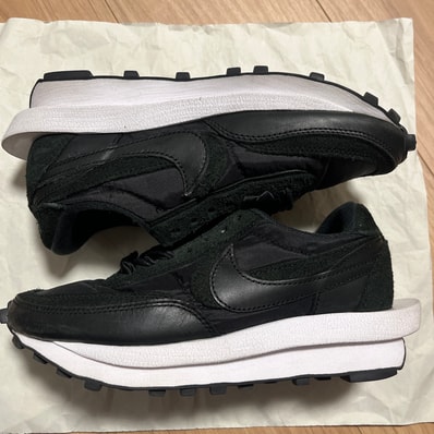 sacai × Nike LDV Waffle "Triple Black"