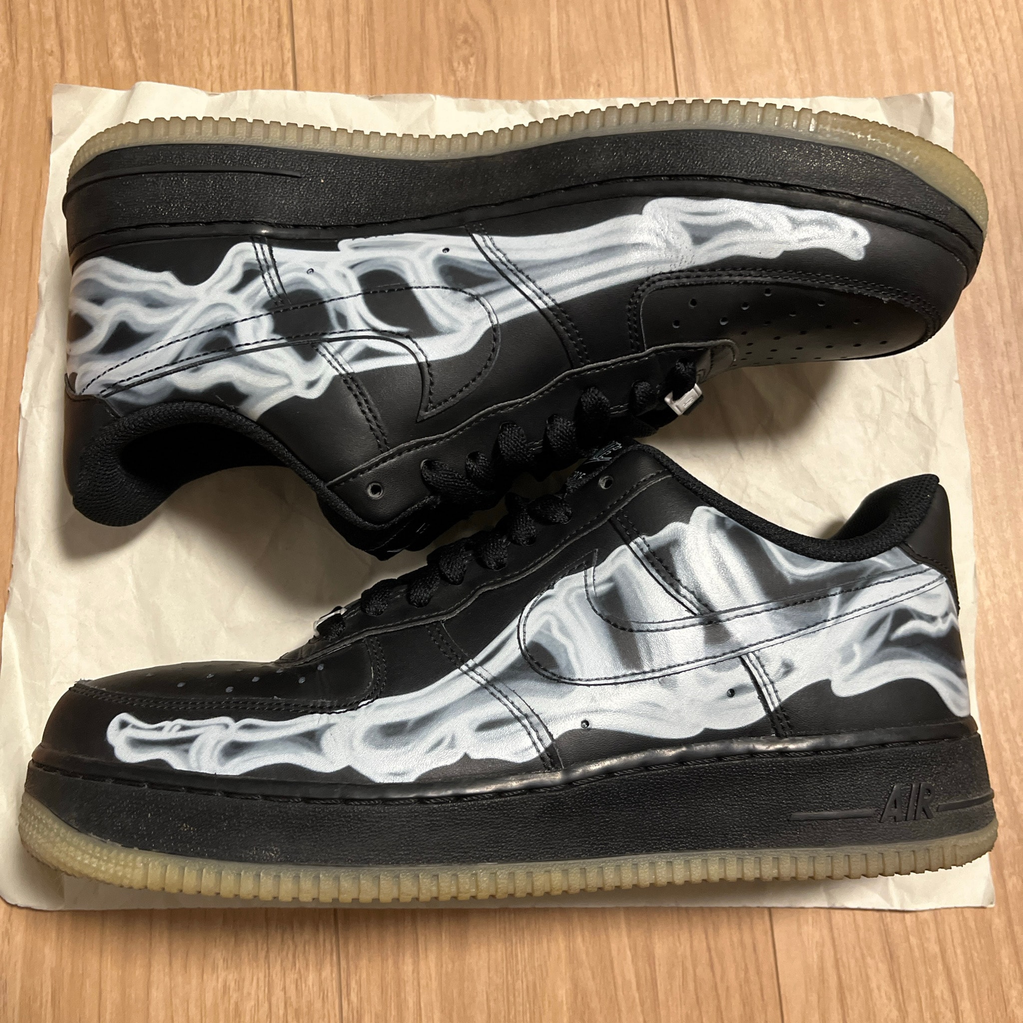 Nike Air Force 1 Low "Black Skeleton"